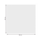 Piso Cerâmico Branco Brilhante 58x58cm Interno Borda Arredondada VPC58000 Viva Cerâmica