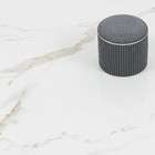 Piso Cerâmico Marmorizado Polido Borda Reta Interno 85x85cm Calacata White Mag Ennova