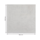 Piso Cerâmico Cimentício Acetinado Borda Arredondada Interno 60,5x60,5cm Nevada Mate 61034 Artens