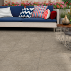 Piso Cerâmico Cimentício Acetinado Borda Reta Externo 60x60cm Basaltina Bege Embramaco