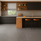 Piso Cerâmico Cimentício Acetinado Borda Reta Interno 73x73cm Pietra Di Savoia Cinza Angelgres