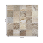 Piso Cerâmico Decorado Acetinado Borda Arredondada Externo 58x58cm VPC58552 Viva Cerâmica