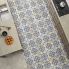 Piso Cerâmico Decorado Acetinado Borda Reta Interno 66x66cm Braga Formigres Premium