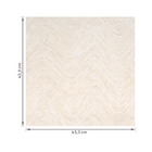 Piso Cerâmico Decorado Brilhante Borda Arredondada Interno 43,3x43,3cm Titan Bege Grupo Ceral