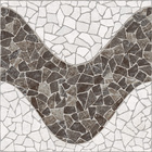 Piso Cerâmico Externo Decorado Esmaltado Acetinado Borda Arredondada Estoril 46x46cm Cerbras