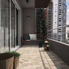 Piso Cerâmico Decorado Acetinado Borda Arredondada Externo 58x58cmx7,9mm VPC58552 Viva Cerâmica