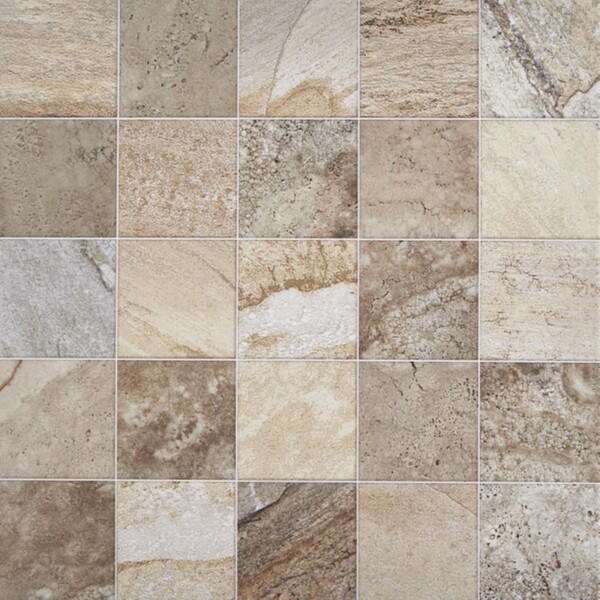 Piso Cerâmico Decorado Acetinado Borda Arredondada Externo 58x58cmx7,9mm VPC58552 Viva Cerâmica