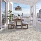 Piso Cerâmico Pedra Fosco Borda Arredondada Externo 60,5x60,5cm Rio Grande Pisoforte