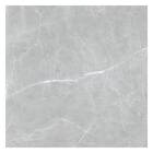 Piso Cerâmico Marmorizado Acetinado Borda Reta Interno 81x81cm Selene Grey Formigres Prime
