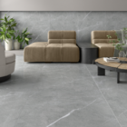 Piso Cerâmico Marmorizado Acetinado Borda Reta Interno 81x81cm Selene Grey Formigres Prime