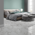 Piso Cerâmico Marmorizado Brilhante Borda Arredondada Interno 58x58cm PSI66450 Incenor