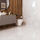 Piso Cerâmico Marmorizado Brilhante Borda Arredondada Interno 60x60cm Angelus Gray Angelgres