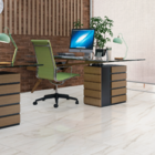 Piso Cerâmico Marmorizado Brilhante Borda Reta Interno 60x60cm Carrara Cristal Embramaco