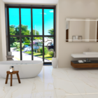 Piso Cerâmico Marmorizado Polido Borda Reta Interno 58x120cm Calacata Gold Angelgres