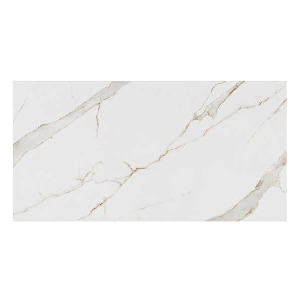 Piso Cerâmico Marmorizado Polido Borda Reta Interno 62x120cm Oro Gold Ceral