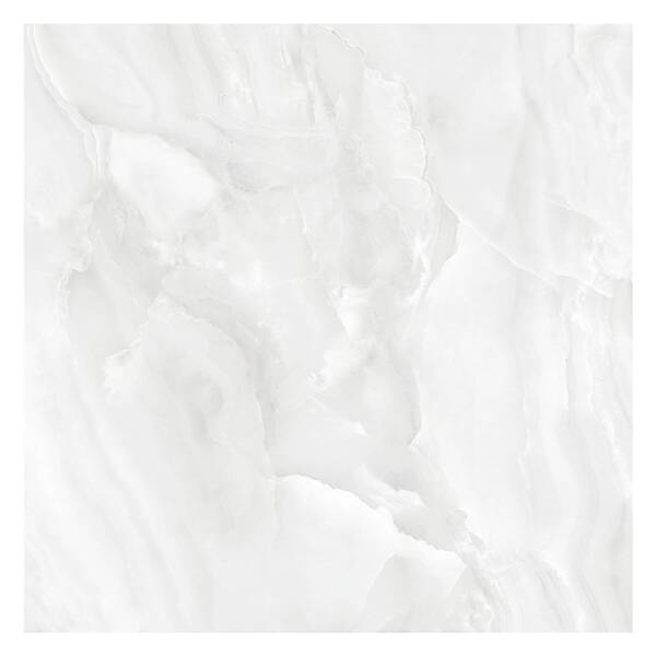 Piso Cerâmico Marmorizado Polido Borda Reta Interno 81x81cm Dallas Formigres Prime