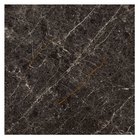 Piso Cerâmico Marmorizado Polido Borda Reta Interno 83x83cm Crater Preto Piso Forte