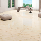 Piso Cerâmico Marmorizado Polido Borda Reta Interno 83x83cm Lua Bege Piso Forte