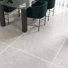 Piso Cerâmico Pedra Borda Arredondada Externo 61,5x61,5cm Veneto Cinza Ceral