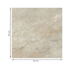 Piso Cerâmico Pedra Acetinado Borda Arredondada Externo 57x57cm Mineral Lef