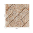 Piso Cerâmico Pedra Acetinado Borda Arredondada Externo 58x58cm Vpc 58011 Viva Cerâmica