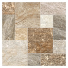 Piso Cerâmico Pedra Acetinado Borda Arredondada Externo 60,5x60,5cm Carajás Brown HD61428 Artens