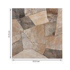 Piso Cerâmico Pedra Acetinado Borda Arredondada Externo 61,5x61,5cm São Tome Artens