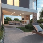 Piso Cerâmico Pedra Acetinado Borda Reta Externo 77x77cm 77014 Realce