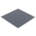 Piso Cola Tátil de Alerta de Borracha Cinza Placa Daud