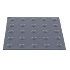 Piso Cola Tátil de Alerta de Borracha Cinza Placa Daud