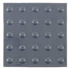 Piso Cola Tátil de Alerta de Borracha Cinza Placa Daud