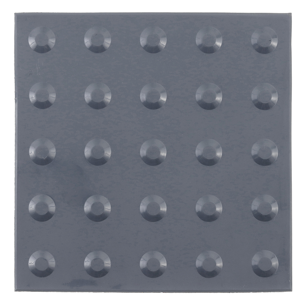 Piso Cola Tátil de Alerta de Borracha Cinza Placa Daud