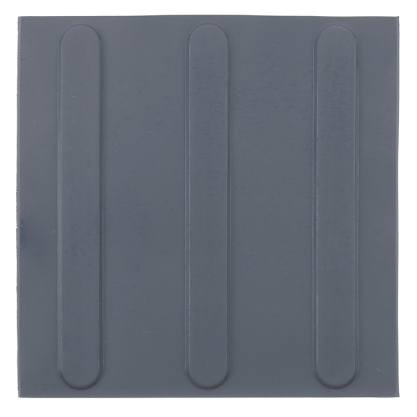 Piso Cola Tátil Direcional de Borracha Cinza Placa Daud