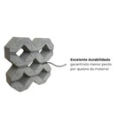 Piso Concregrama de Cimento Quadrado Natural 33X33X8cm Ns Pre Moldados
