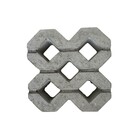 Piso Concregrama de Cimento Quadrado Natural 33X33X8cm Ns Pre Moldados