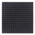 Piso de Borracha Botão Preto 50x50cm Daud