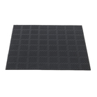 Piso de Borracha Estriado Preto 50x50cm Daud