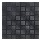 Piso de Borracha Estriado Preto 50x50cm Daud