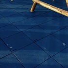 Piso de Borracha Impact Soft Play Azul 50x50x4cm 20 Peças Aubicon