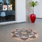 Piso Em Mosaico Mandala Indiana I R0296 - 100 Cm