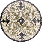 Piso Em Mosaico Marmore Quatro Louros - 70 Cm