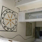 Piso Em Mosaico Romano Estrela E Proteção Em 7 Pontas - 80cm