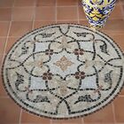 Piso Em Mosaico Romano Floral Renascentista - 100cm