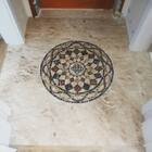 Piso Em Mosaico Romano Semente De Girassol Colorato Ii - 90cm