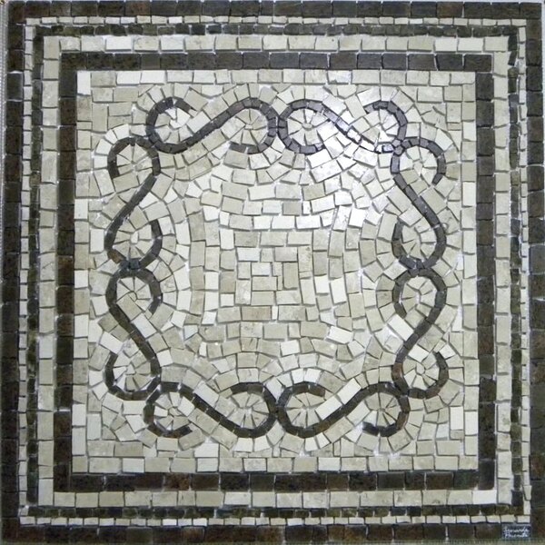 Piso Em Mosaico Romano Volute In Quadrato - 120cm | Leroy Merlin