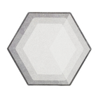 Piso Esmaltado Acetinado Borda Arredondada 17x23cm Cemento Artens