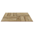 Piso Cerâmico Esmaltado Borda Arredondada 61x61cm modelo Parquet  HD Artens