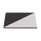 Piso Esmaltado Acetinado Borda Arredondada Geométrico 20x20cm