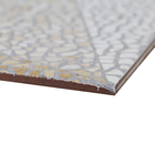 Piso Cerâmico Esmaltado Borda Arredondada 60x60cm modelo Mosaico Beige Geometric HD6124 Artens