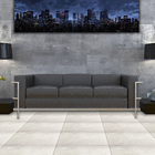 Piso Cerâmico Esmaltado Borda Arredondada 61x61cm modelo Avorio Artens